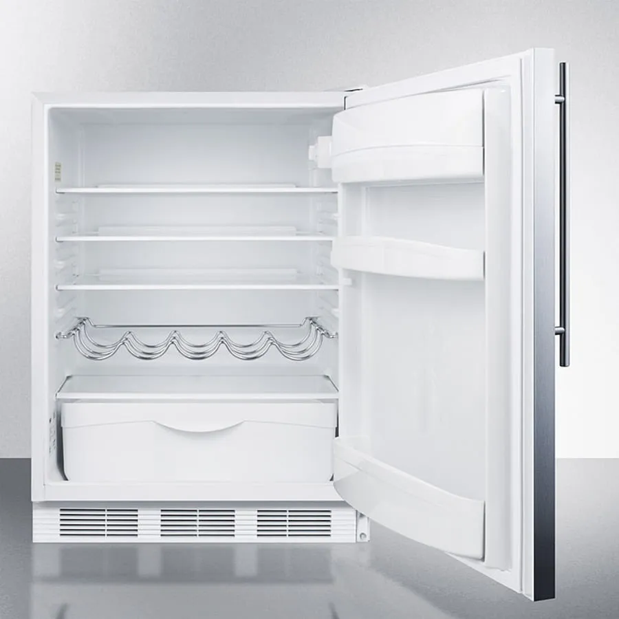 Summit FF61WBISSHV 24 Wide Built-In All-Refrigerator