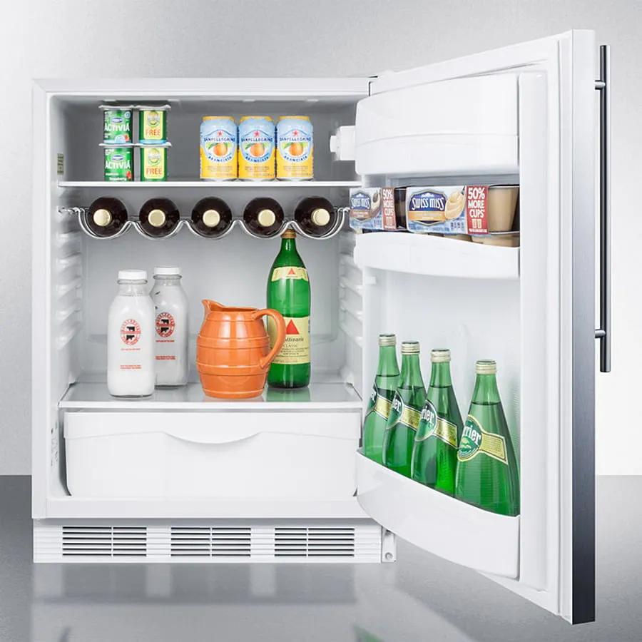 Summit FF61WBISSHV 24 Wide Built-In All-Refrigerator