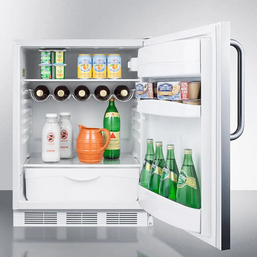 Summit FF61WBISSTB 24 Wide Built-In All-Refrigerator
