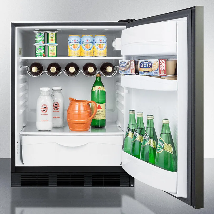 Summit FF63BKBIKSHH 24 Wide Built-In All-Refrigerator