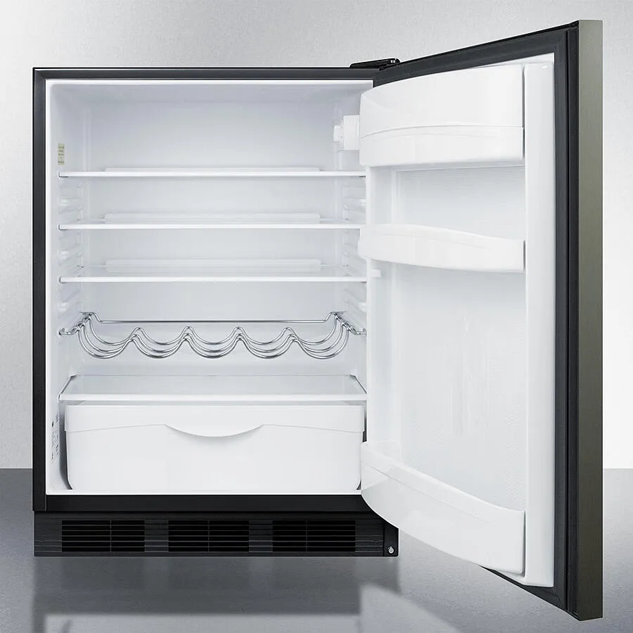 Summit FF63BKBIKSHH 24 Wide Built-In All-Refrigerator