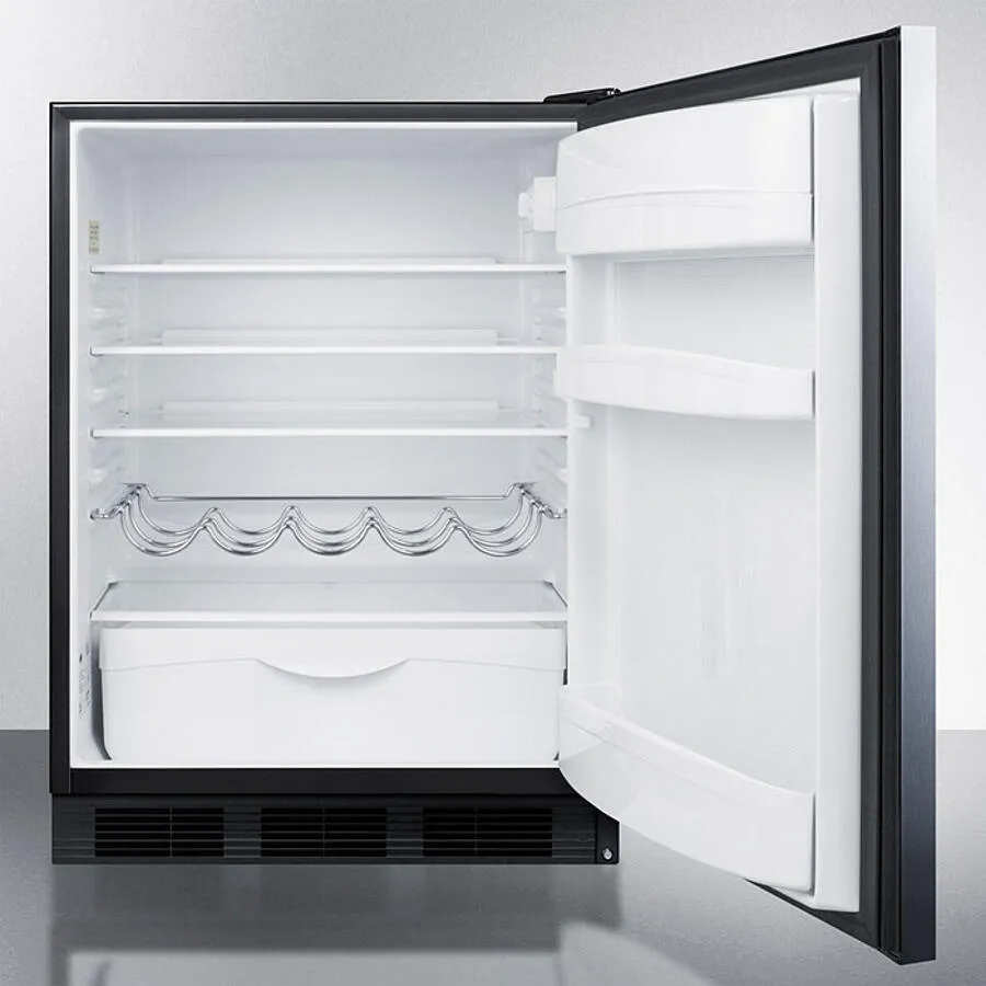 Summit FF63BKBISSHH 24 Wide Built-In All-Refrigerator