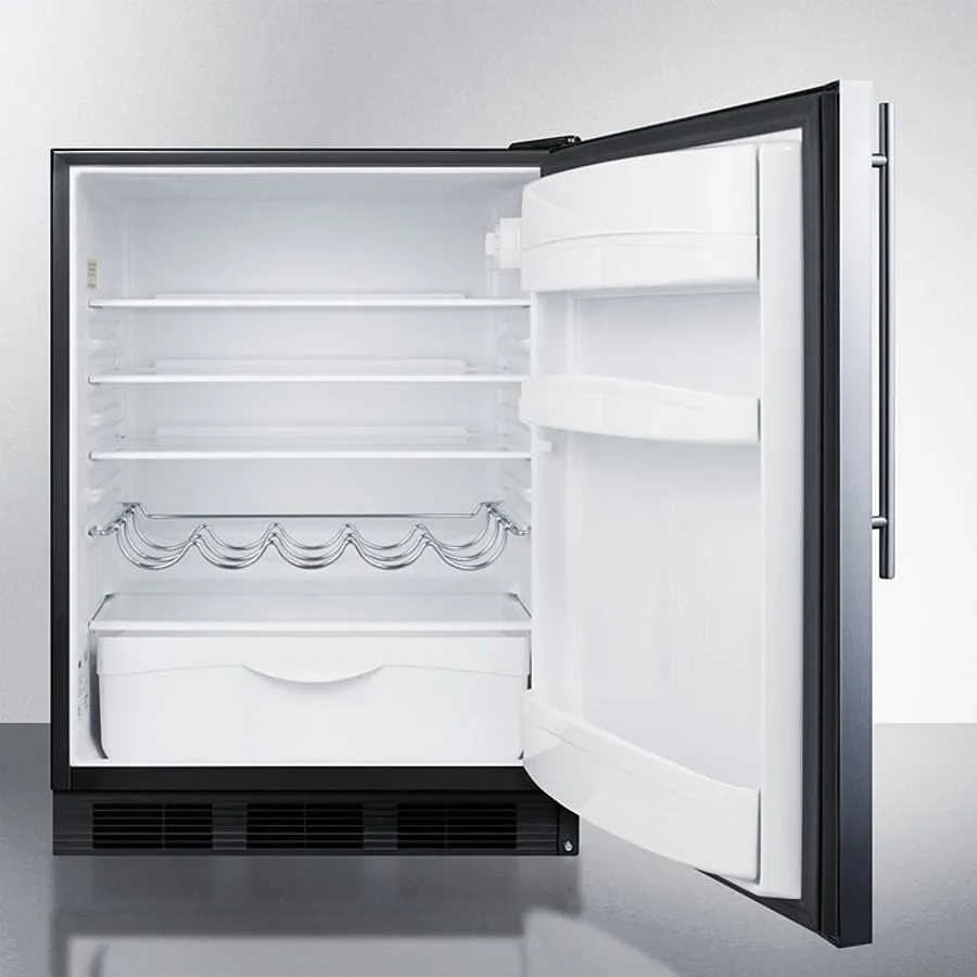 Summit FF63BKBISSHV 24 Wide Built-In All-Refrigerator