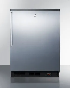Summit FF7LBLKBIPUBSSHV 24 Wide Built-In Pub Cellar