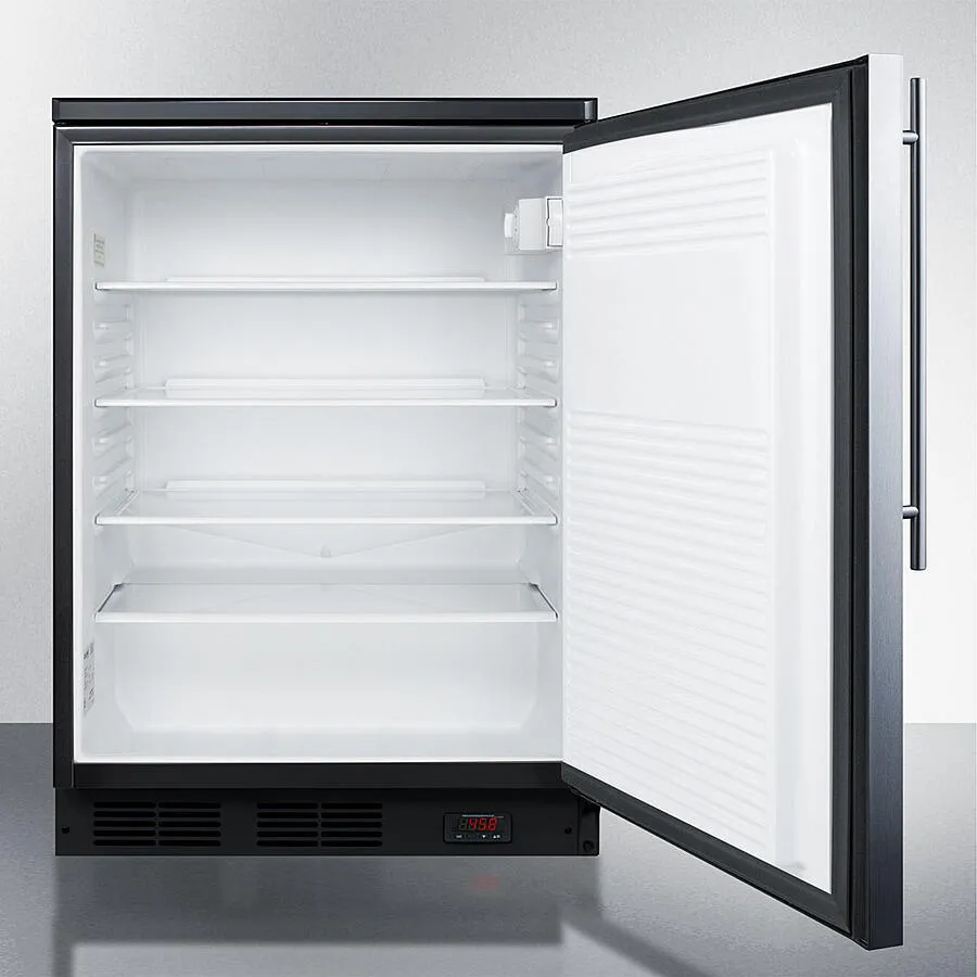 Summit FF7LBLKBIPUBSSHV 24 Wide Built-In Pub Cellar