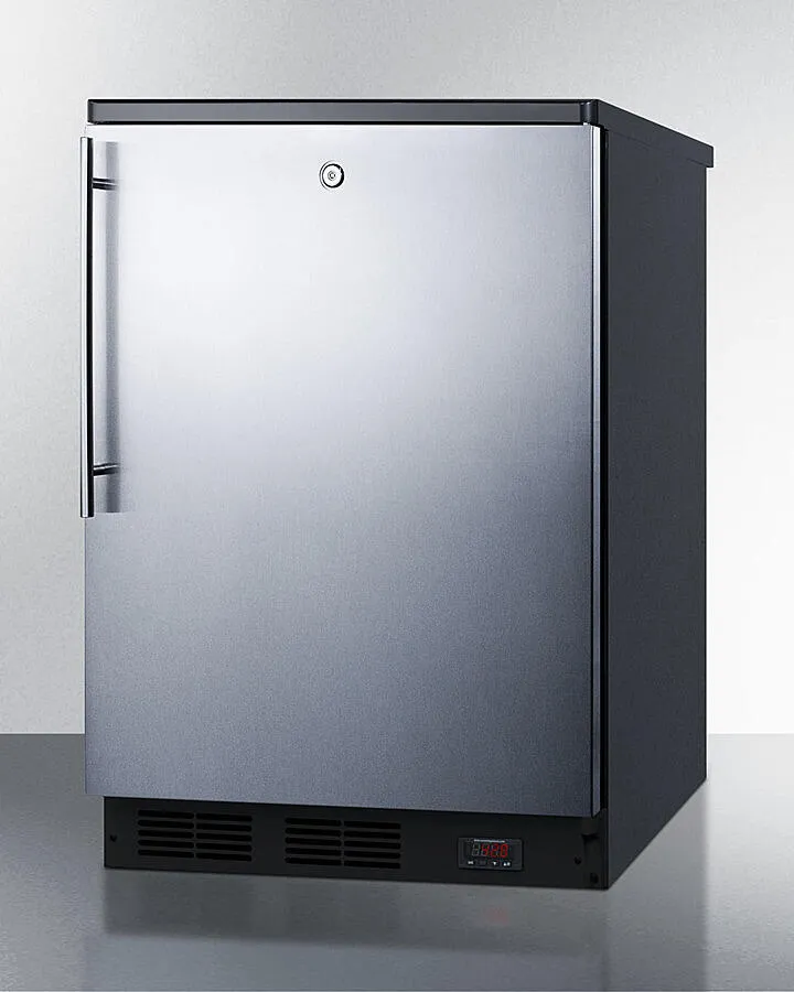 Summit FF7LBLKBIPUBSSHV 24 Wide Built-In Pub Cellar