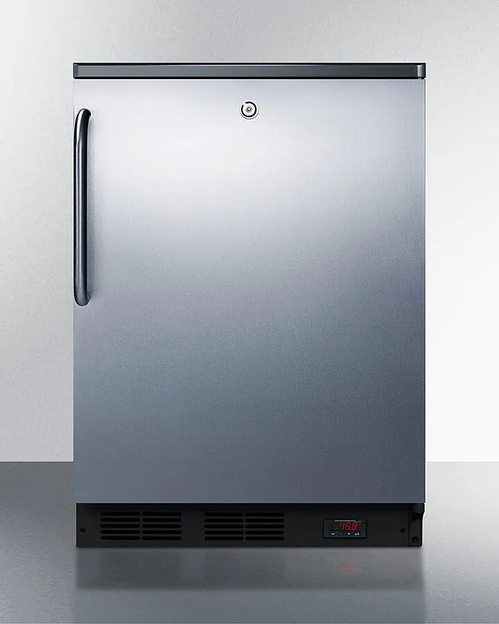 Summit FF7LBLKBIPUBSSTB 24 Wide Built-In Pub Cellar