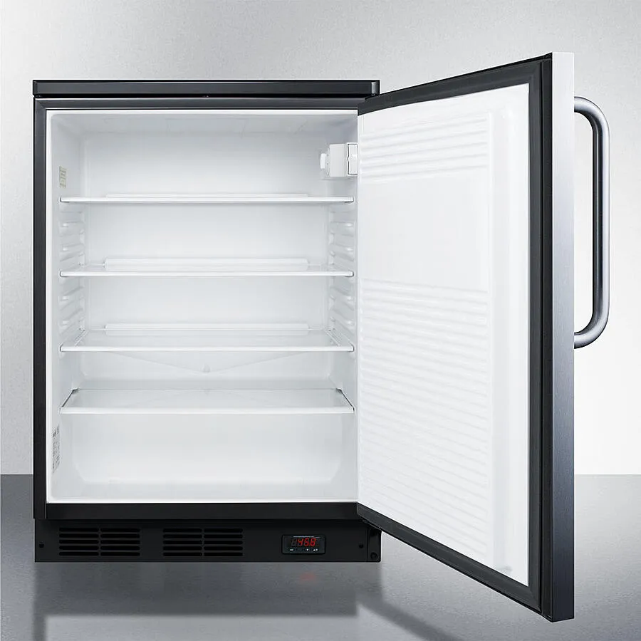 Summit FF7LBLKBIPUBSSTB 24 Wide Built-In Pub Cellar