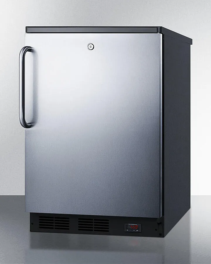 Summit FF7LBLKBIPUBSSTB 24 Wide Built-In Pub Cellar