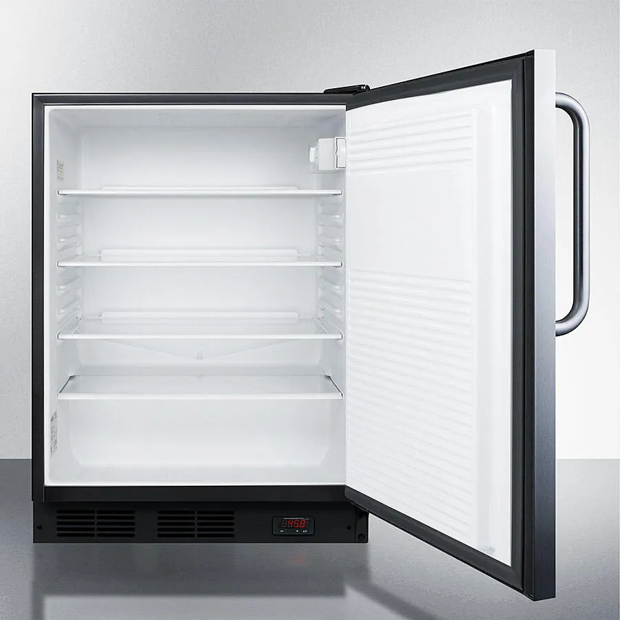 Summit FF7LBLKPUBCSS 24 Wide Built-In Craft Beer Pub Cellar