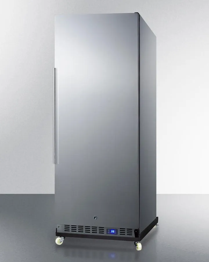 Summit FFAR121SSRI 24 Wide Mini Reach-In All-Refrigerator With Dolly