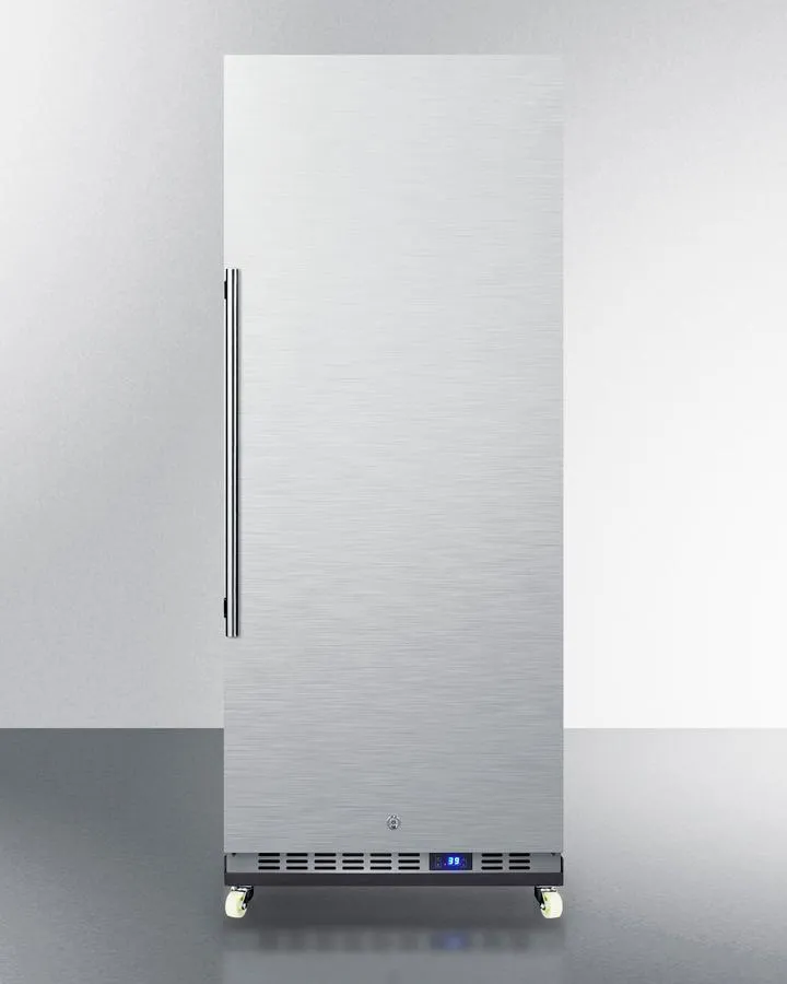 Summit FFAR121SSRI 24 Wide Mini Reach-In All-Refrigerator With Dolly