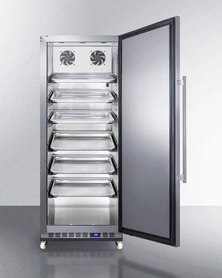 Summit FFAR121SSRI 24 Wide Mini Reach-In All-Refrigerator With Dolly