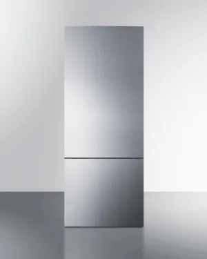 Summit FFBF279SSBI 28 Wide Built-In Bottom Freezer Refrigerator