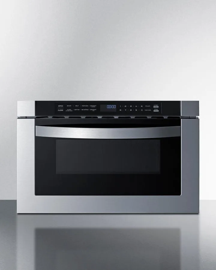 Summit MDR245SS 24 Wide Built-In Drawer Microwave