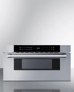 Summit MDR30SS 30 Wide Built-In Drawer Microwave