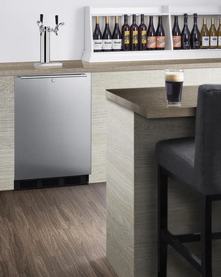 Summit SBC58BLBIADALOCK 24 Wide Built-In Kegerator. Ada Compliant