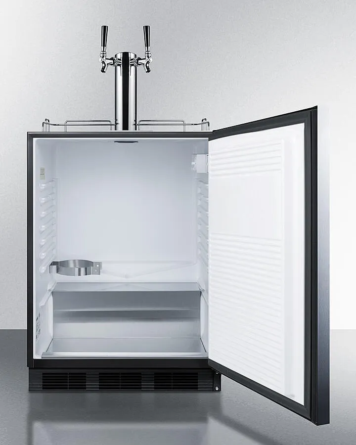 Summit SBC58BLBIADAWKDTWIN 24 Wide Built-In Wine Kegerator. Ada Compliant