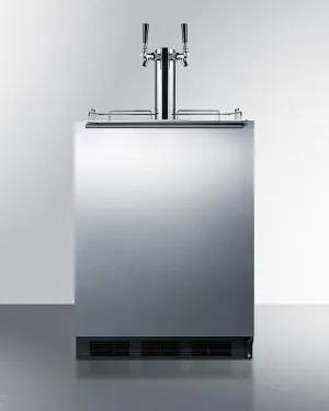 Summit SBC58BLBIADAWKDTWIN 24 Wide Built-In Wine Kegerator. Ada Compliant