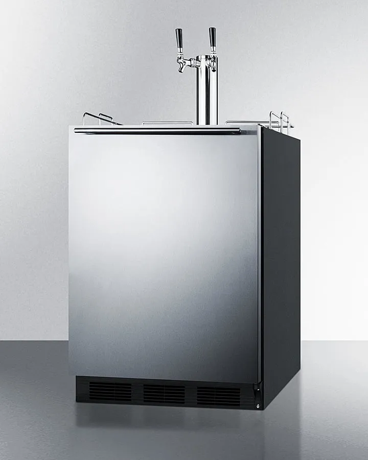 Summit SBC58BLBIADAWKDTWIN 24 Wide Built-In Wine Kegerator. Ada Compliant