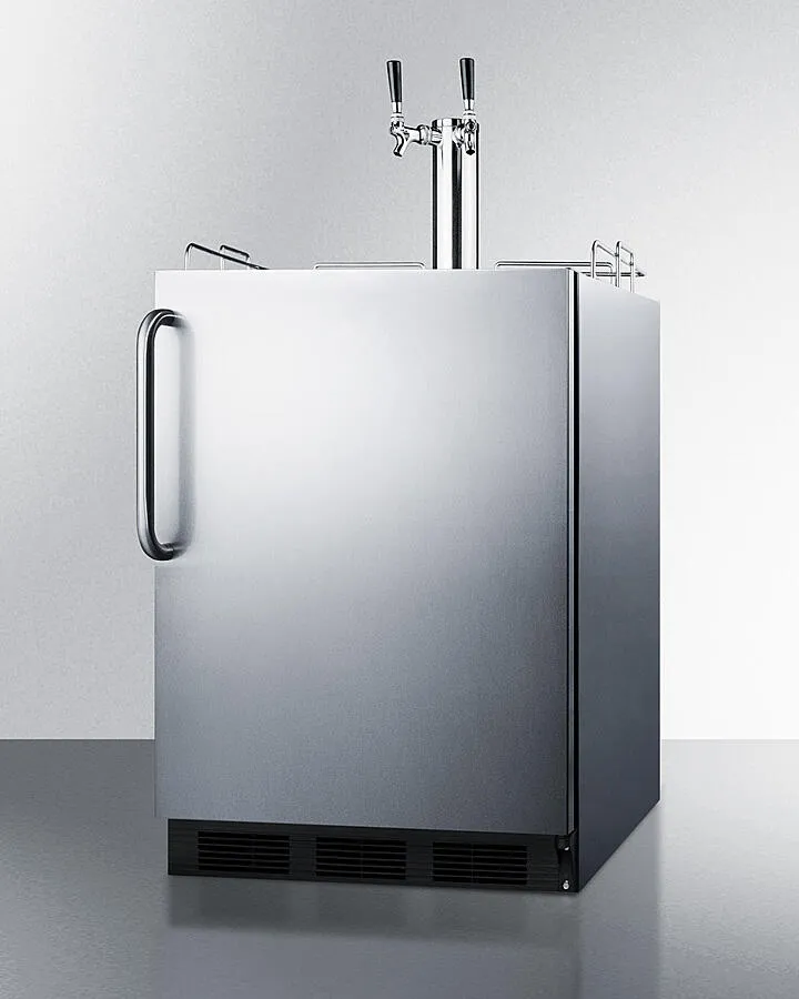 Summit SBC58BLBICSSADA 24 Wide Built-In Kegerator. Ada Compliant