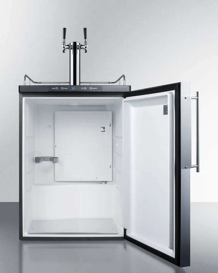 Summit SBC635MBIFRTWIN 24 Wide Built-In Kegerator