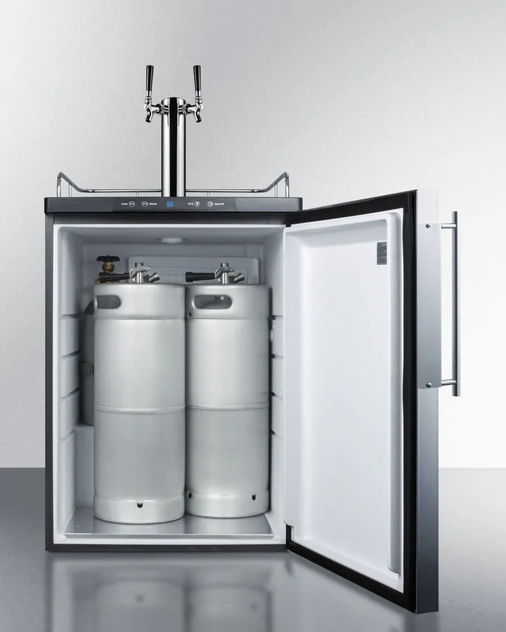 Summit SBC635MBIFRTWIN 24 Wide Built-In Kegerator