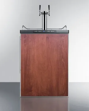 Summit SBC635MBIFRTWIN 24 Wide Built-In Kegerator