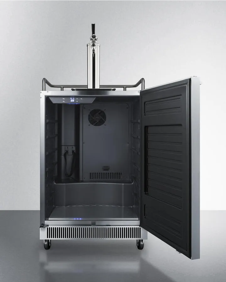 Summit SBC677BITL 24 Wide Built-In Kegerator With Taplock
