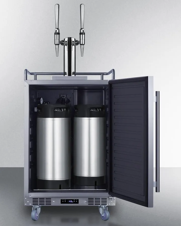 Summit SBC682NCFTWIN 24 Wide Built-In Nitro Coffee Kegerator