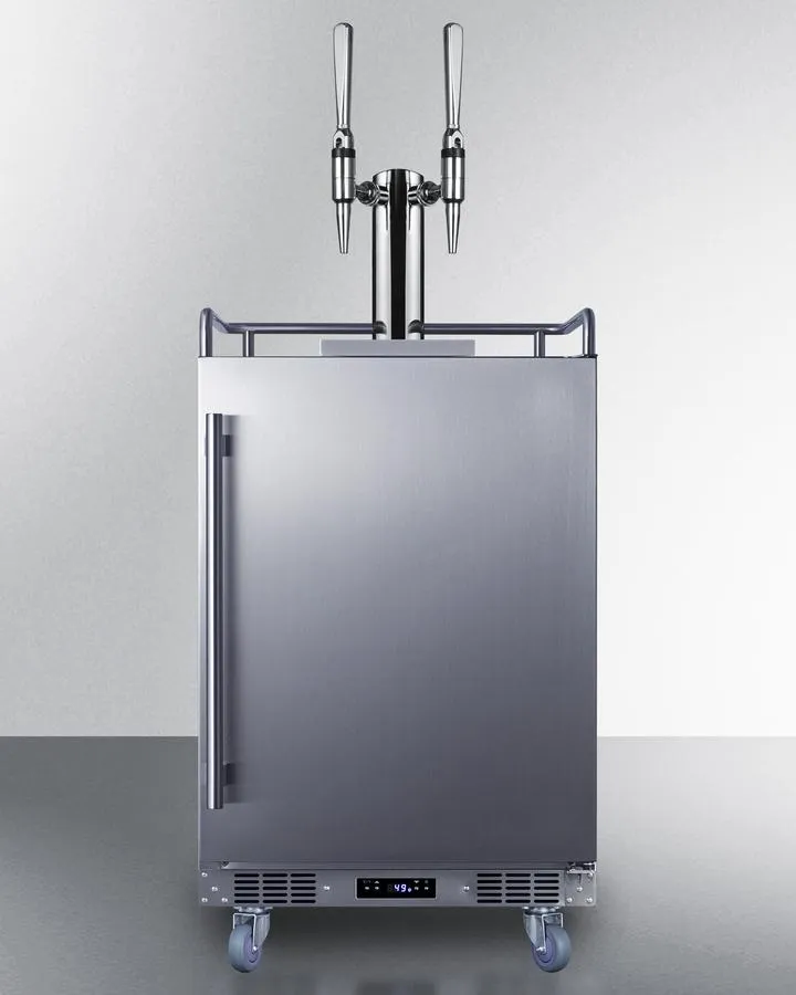 Summit SBC682NCFTWIN 24 Wide Built-In Nitro Coffee Kegerator