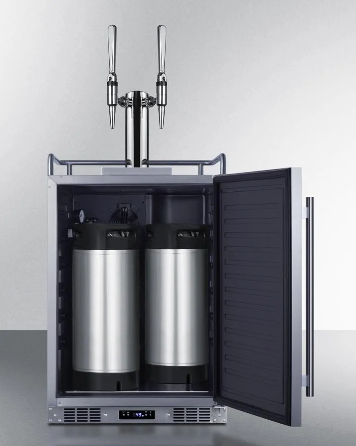 Summit SBC682NCFTWIN 24 Wide Built-In Nitro Coffee Kegerator