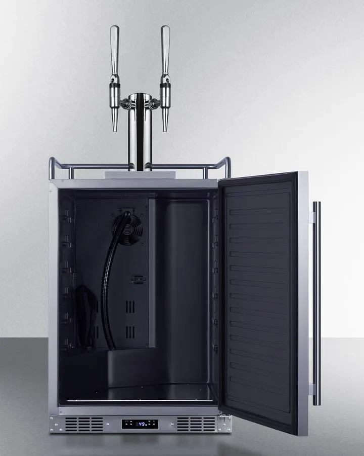 Summit SBC682NCFTWIN 24 Wide Built-In Nitro Coffee Kegerator