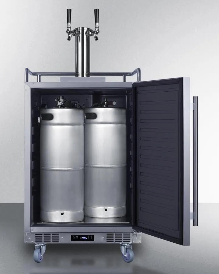 Summit SBC682WKDTWIN 24 Wide Built-In Wine Kegerator