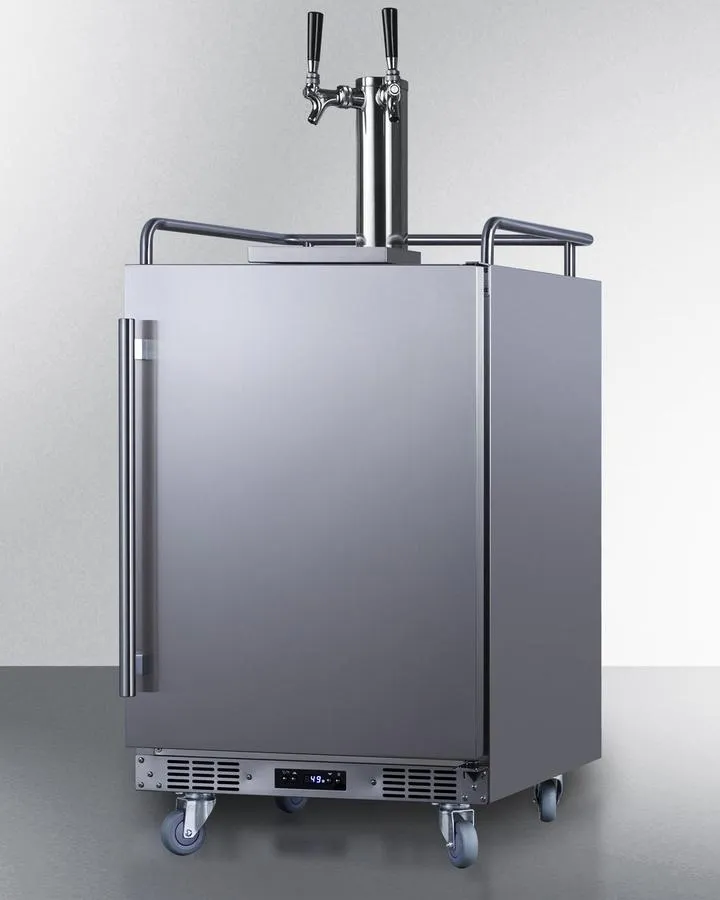 Summit SBC682WKDTWIN 24 Wide Built-In Wine Kegerator