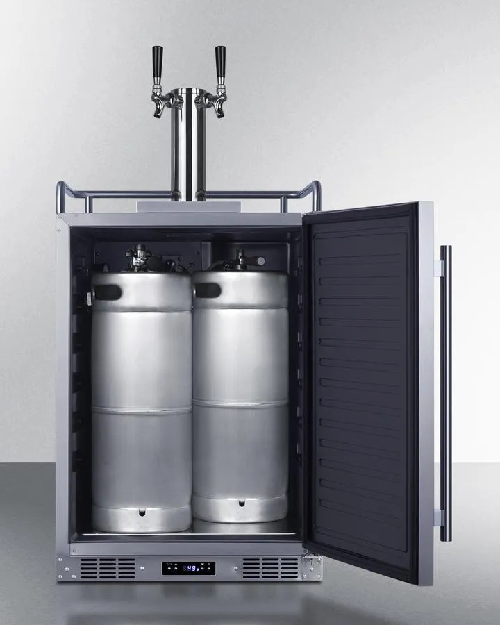 Summit SBC682WKDTWIN 24 Wide Built-In Wine Kegerator