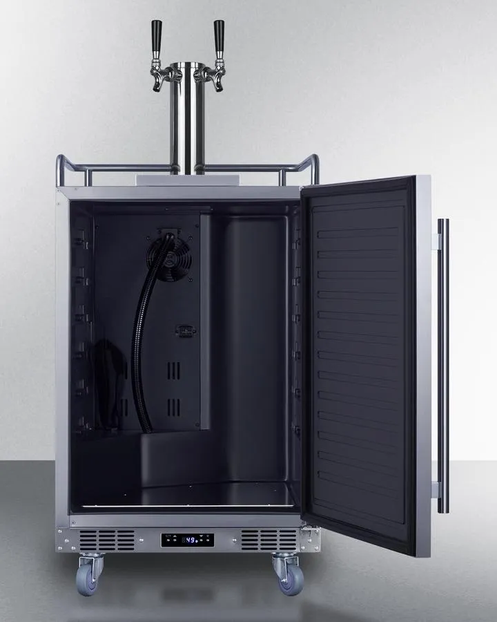 Summit SBC682WKDTWIN 24 Wide Built-In Wine Kegerator
