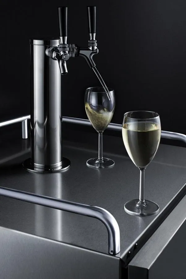 Summit SBC682WKDTWIN 24 Wide Built-In Wine Kegerator