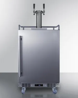 Summit SBC682WKDTWIN 24 Wide Built-In Wine Kegerator