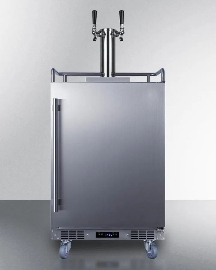 Summit SBC682WKDTWIN 24 Wide Built-In Wine Kegerator