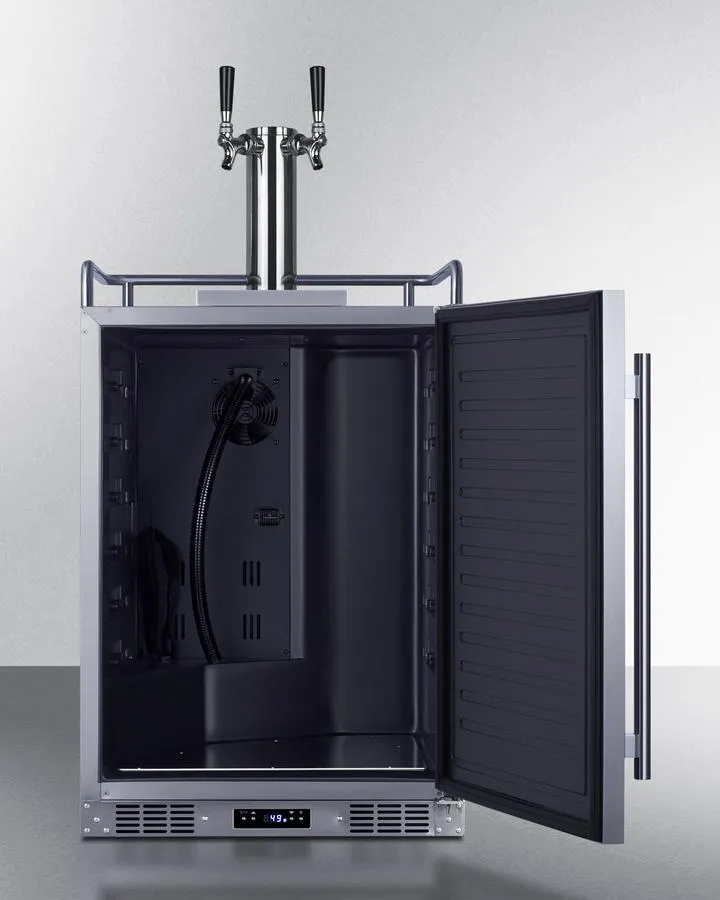 Summit SBC682WKDTWIN 24 Wide Built-In Wine Kegerator