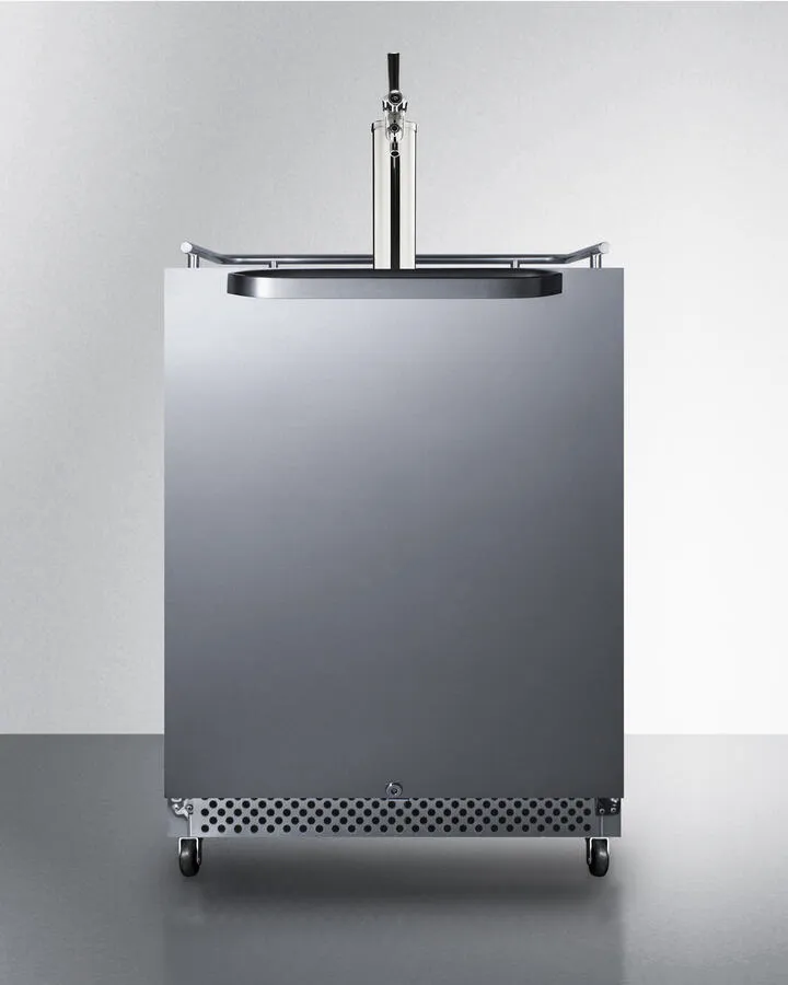 Summit SBC695OSTL 24 Wide Built-In Outdoor Kegerator With Taplock