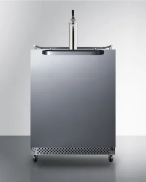 Summit SBC695OSTL 24 Wide Built-In Outdoor Kegerator With Taplock