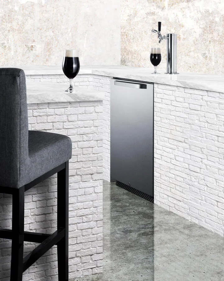 Summit SBC695OSTL 24 Wide Built-In Outdoor Kegerator With Taplock
