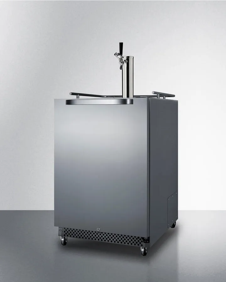 Summit SBC695OSTL 24 Wide Built-In Outdoor Kegerator With Taplock