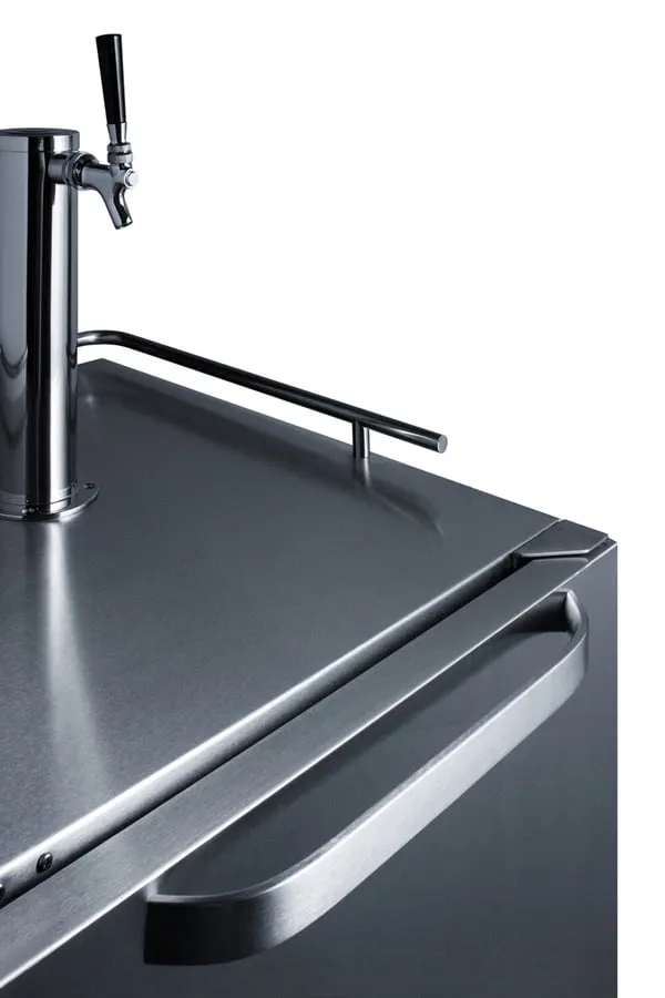 Summit SBC695OSWKD 24 Wide Built-In Outdoor Wine Kegerator