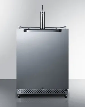 Summit SBC695OSWKD 24 Wide Built-In Outdoor Wine Kegerator