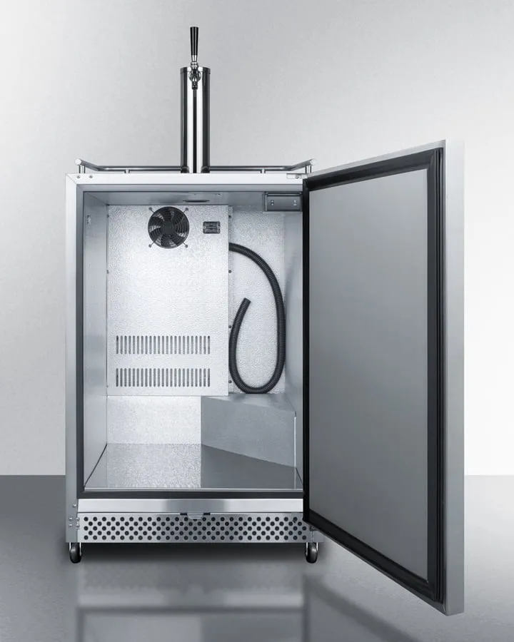 Summit SBC695OSWKD 24 Wide Built-In Outdoor Wine Kegerator