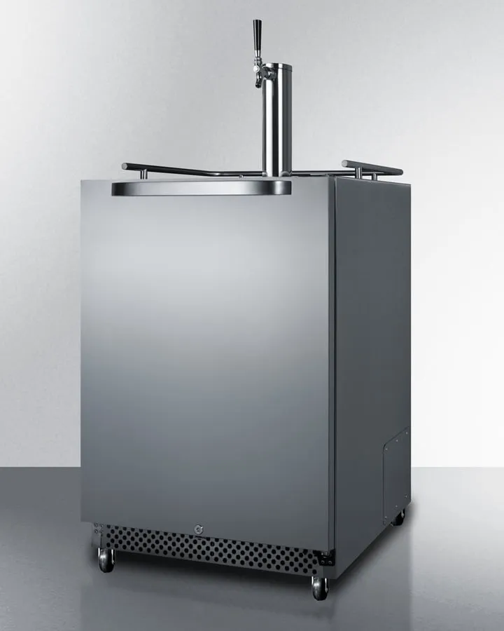 Summit SBC695OSWKD 24 Wide Built-In Outdoor Wine Kegerator