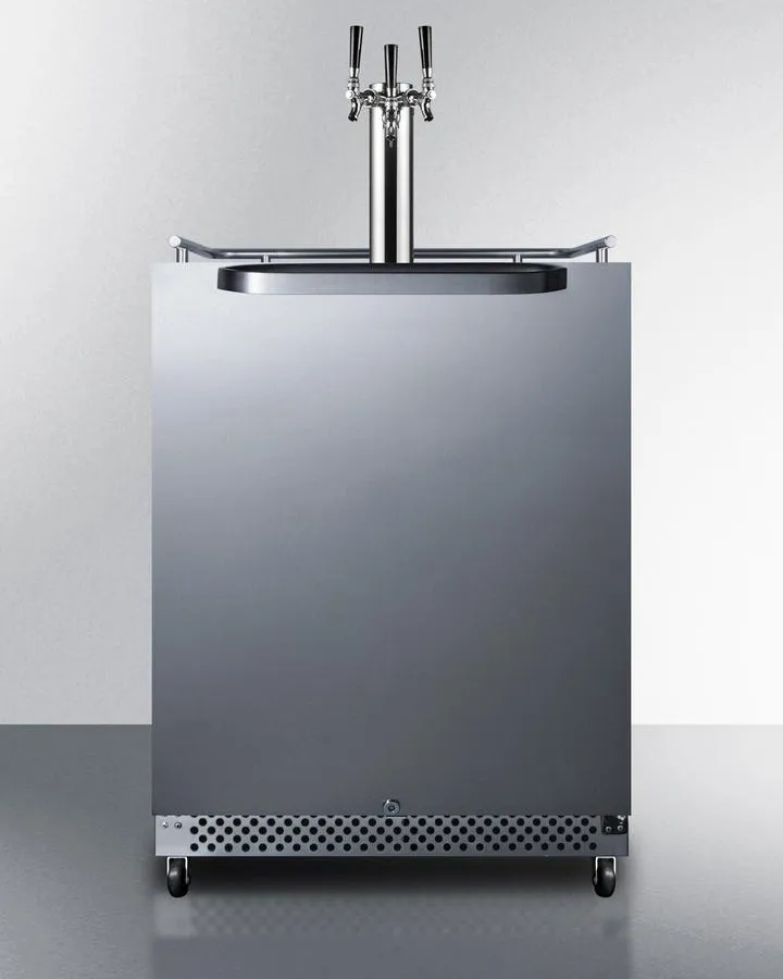Summit SBC696OSTRIPLE 24 Wide Built-In Outdoor Kegerator